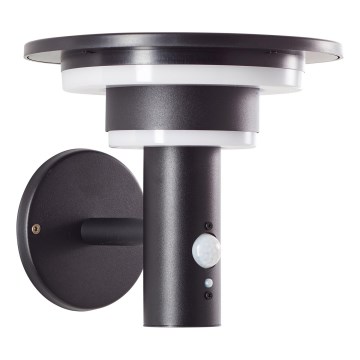 Brilliant - LED Päikesepaneeliga seinavalgusti koos anduriga GARVINA LED/3W/3,7V IP44 must
