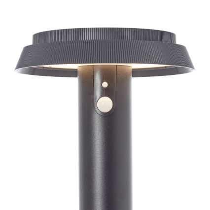 Brilliant - LED Päikesepaneeliga valgusti anduriga ALVERO LED/4W/3,7V 2000 mAh 50 cm IP44 must