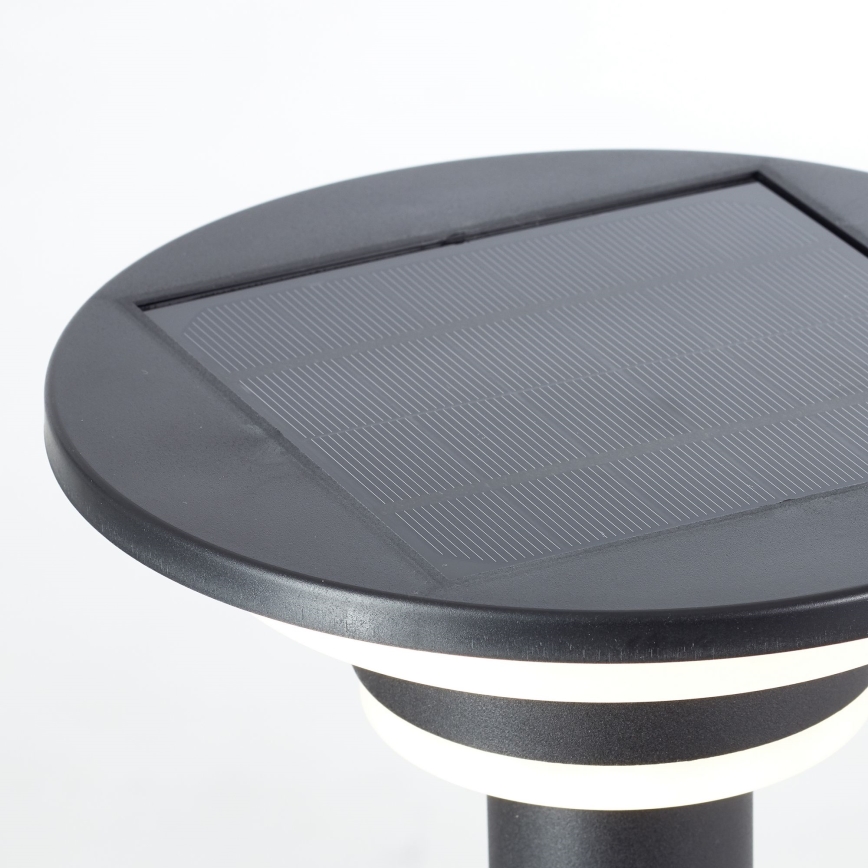 Brilliant - LED Päikesepaneeliga valgusti anduriga GARVINA LED/3W/3,7V 45 cm IP44 must