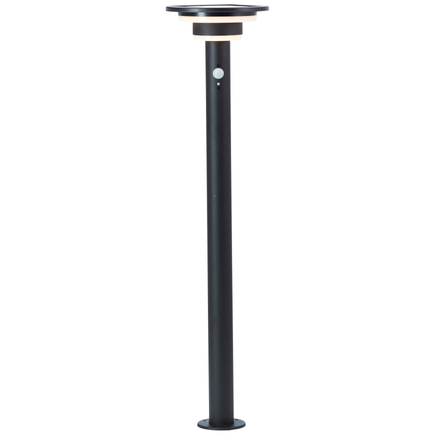 Brilliant - LED Päikesepaneeliga valgusti anduriga GARVINA LED/3W/3,7V 85 cm IP44 must
