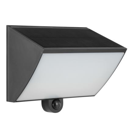 Brilliant - LED päikese seinavalgusti anduriga SIERRA LED/6W/3,7V 2700/4000/6500K 2000 mAh IP54 must
