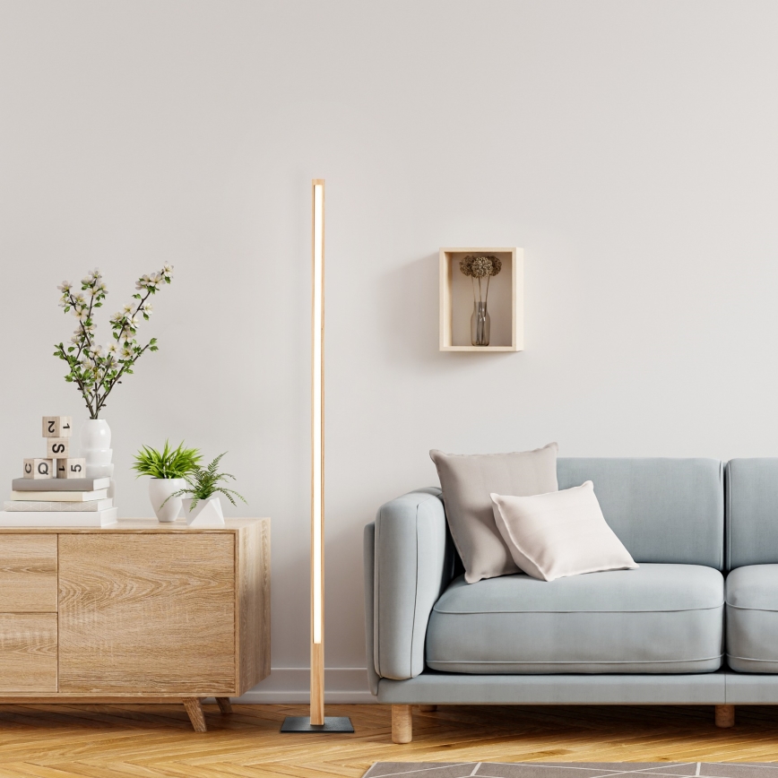 Brilliant - LED põrandalamp ARION LED/14W/230V mänd