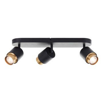 Brilliant - LED-punktvalgusti COVELO 3xGU10/5W/230V must/kuldne