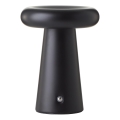 Brilliant - LED reguleeritav puutetundlik välistingimustes kasutatav lauavalgusti MUFFIN LED/3W/5V USB 2600 mAh IP44 must