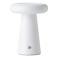 Brilliant - LED reguleeritav puutetundlik välistingimustes kasutatav lauavalgusti MUFFIN LED/3W/5V USB 2600 mAh IP44 valge