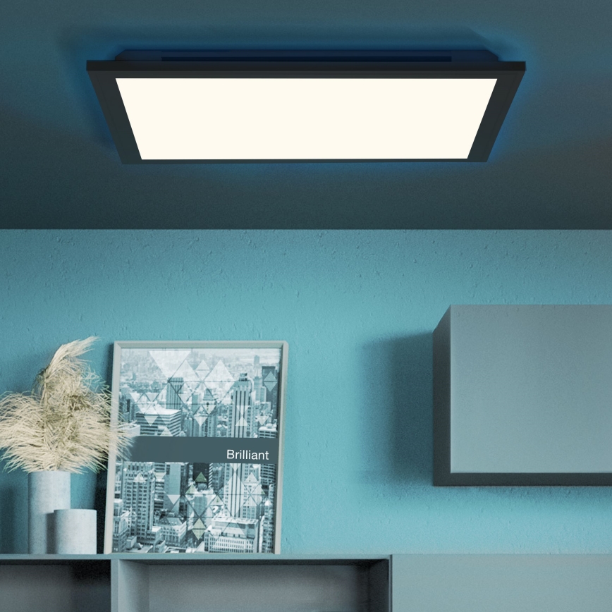 Brilliant - LED RGB Hämardatav laevalgusti ALLIE LED/24W/230V 2700-6500K must + kaugjuhtimispult
