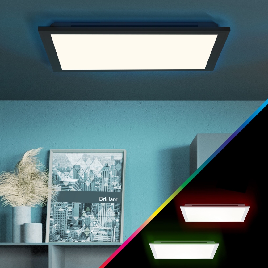 Brilliant - LED RGB Hämardatav laevalgusti ALLIE LED/24W/230V 2700-6500K must + kaugjuhtimispult