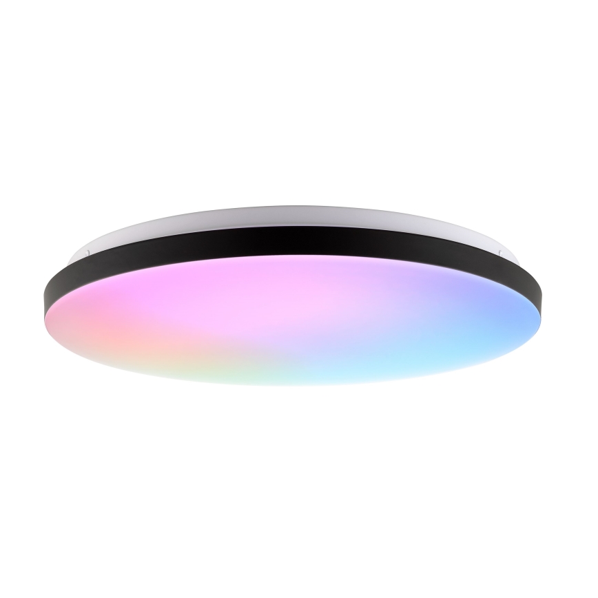 Brilliant - LED RGB Hämardatav laevalgusti LIVIO LED/20W/230V 3000-6500K d. 49 cm must + kaugjuhtimispult