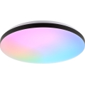 Brilliant - LED RGBW hämardatav laevalgusti LIVIO LED/20W/230V 3000-6500K läbimõõt 38,5 cm must + kaugjuhtimispult