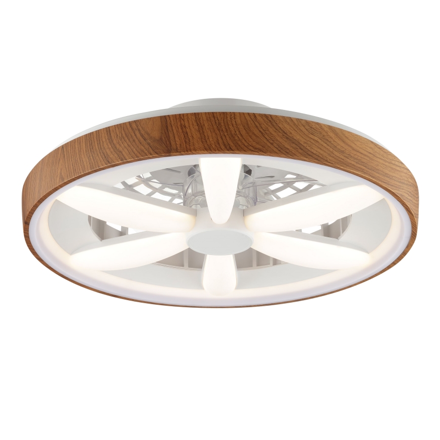 Brilliant - LED RGBW Hämardatav laeventilaator GAIANO LED/24W/230V 2700-6500K d. 48 cm pruun + kaugjuhtimispult