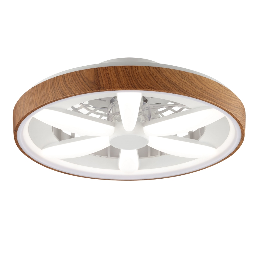 Brilliant - LED RGBW Hämardatav laeventilaator GAIANO LED/24W/230V 2700-6500K d. 48 cm pruun + kaugjuhtimispult