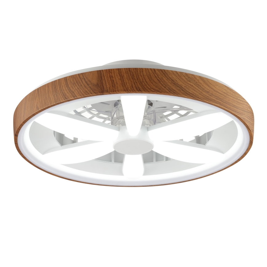 Brilliant - LED RGBW Hämardatav laeventilaator GAIANO LED/24W/230V 2700-6500K d. 48 cm pruun + kaugjuhtimispult