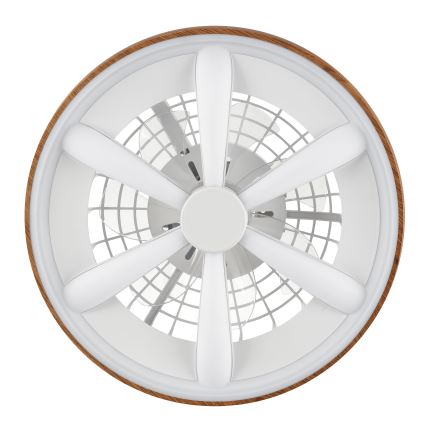 Brilliant - LED RGBW Hämardatav laeventilaator GAIANO LED/24W/230V 2700-6500K d. 48 cm pruun + kaugjuhtimispult