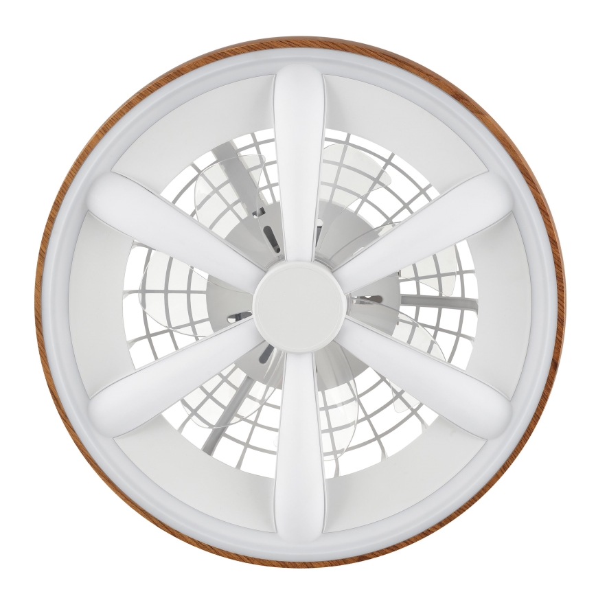 Brilliant - LED RGBW Hämardatav laeventilaator GAIANO LED/24W/230V 2700-6500K d. 48 cm pruun + kaugjuhtimispult