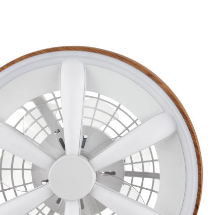 Brilliant - LED RGBW Hämardatav laeventilaator GAIANO LED/24W/230V 2700-6500K d. 48 cm pruun + kaugjuhtimispult
