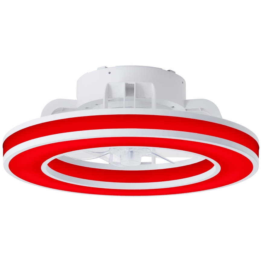 Brilliant - LED RGBW Hämardatav laeventilaator MONDELLO LED/26W/230V 2700-6500K d. 41,5 cm valge + kaugjuhtimispult