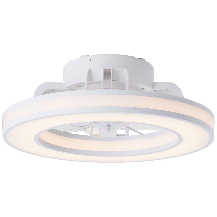 Brilliant - LED RGBW Hämardatav laeventilaator MONDELLO LED/26W/230V 2700-6500K d. 41,5 cm valge + kaugjuhtimispult