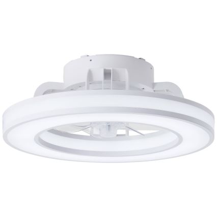 Brilliant - LED RGBW Hämardatav laeventilaator MONDELLO LED/26W/230V 2700-6500K d. 41,5 cm valge + kaugjuhtimispult