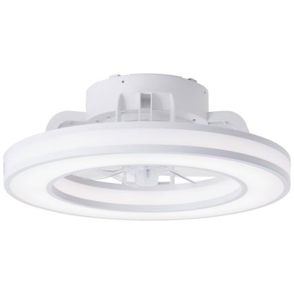 Brilliant - LED RGBW Hämardatav laeventilaator MONDELLO LED/26W/230V 2700-6500K d. 41,5 cm valge + kaugjuhtimispult