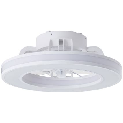Brilliant - LED RGBW Hämardatav laeventilaator MONDELLO LED/26W/230V 2700-6500K d. 41,5 cm valge + kaugjuhtimispult