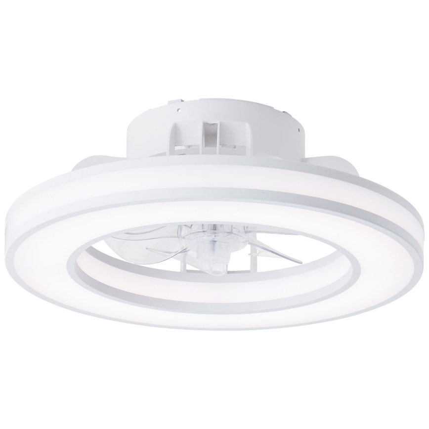 Brilliant - LED RGBW Hämardatav laeventilaator MONDELLO LED/26W/230V 2700-6500K d. 41,5 cm valge + kaugjuhtimispult