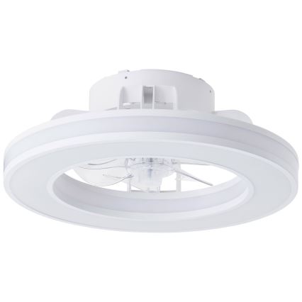 Brilliant - LED RGBW Hämardatav laeventilaator MONDELLO LED/26W/230V 2700-6500K d. 41,5 cm valge + kaugjuhtimispult