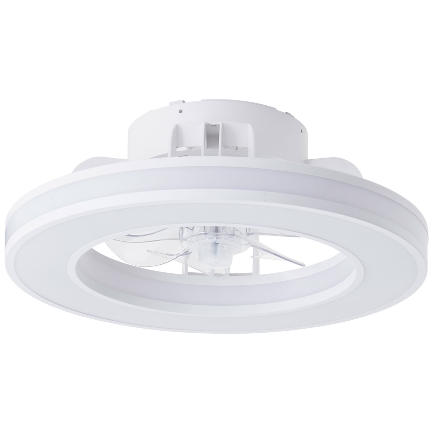 Brilliant - LED RGBW Hämardatav laeventilaator MONDELLO LED/26W/230V 2700-6500K d. 41,5 cm valge + kaugjuhtimispult