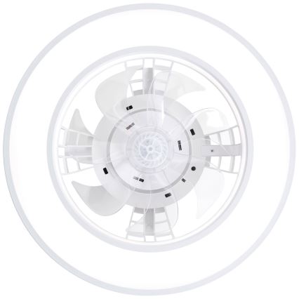 Brilliant - LED RGBW Hämardatav laeventilaator MONDELLO LED/26W/230V 2700-6500K d. 41,5 cm valge + kaugjuhtimispult