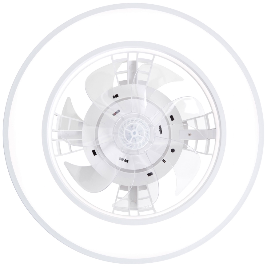 Brilliant - LED RGBW Hämardatav laeventilaator MONDELLO LED/26W/230V 2700-6500K d. 41,5 cm valge + kaugjuhtimispult