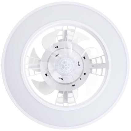 Brilliant - LED RGBW Hämardatav laeventilaator MONDELLO LED/26W/230V 2700-6500K d. 41,5 cm valge + kaugjuhtimispult