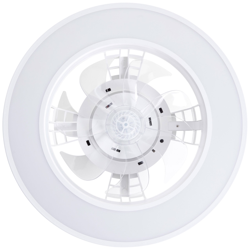 Brilliant - LED RGBW Hämardatav laeventilaator MONDELLO LED/26W/230V 2700-6500K d. 41,5 cm valge + kaugjuhtimispult