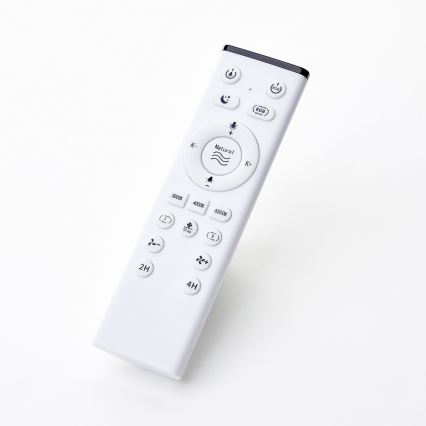 Brilliant - LED RGBW Hämardatav laeventilaator MONDELLO LED/26W/230V 2700-6500K d. 41,5 cm valge + kaugjuhtimispult