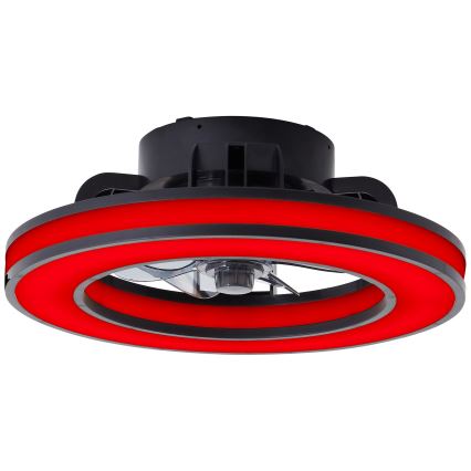 Brilliant - LED RGBW Hämardatav laeventilaator MONDELLO LED/26W/230V 2700-6500K d. 41 cm must + kaugjuhtimispult