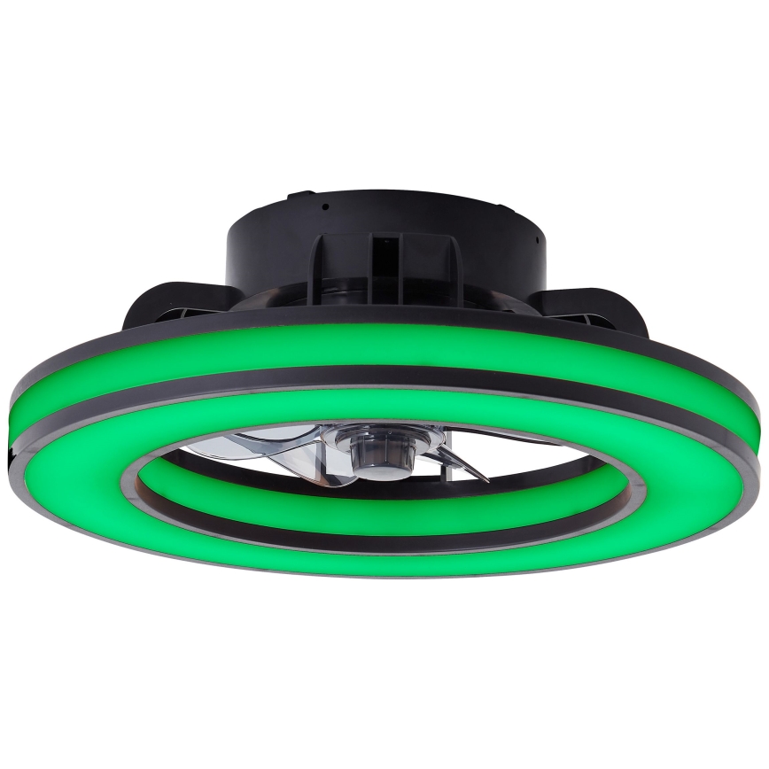 Brilliant - LED RGBW Hämardatav laeventilaator MONDELLO LED/26W/230V 2700-6500K d. 41 cm must + kaugjuhtimispult
