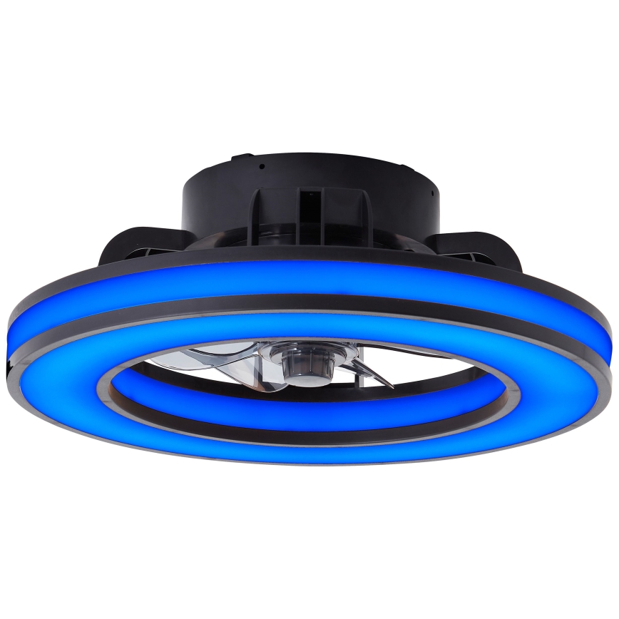 Brilliant - LED RGBW Hämardatav laeventilaator MONDELLO LED/26W/230V 2700-6500K d. 41 cm must + kaugjuhtimispult
