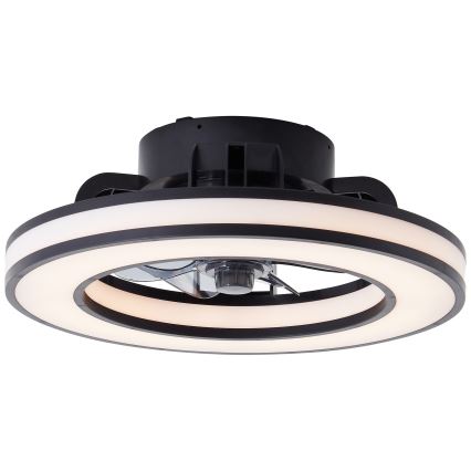 Brilliant - LED RGBW Hämardatav laeventilaator MONDELLO LED/26W/230V 2700-6500K d. 41 cm must + kaugjuhtimispult