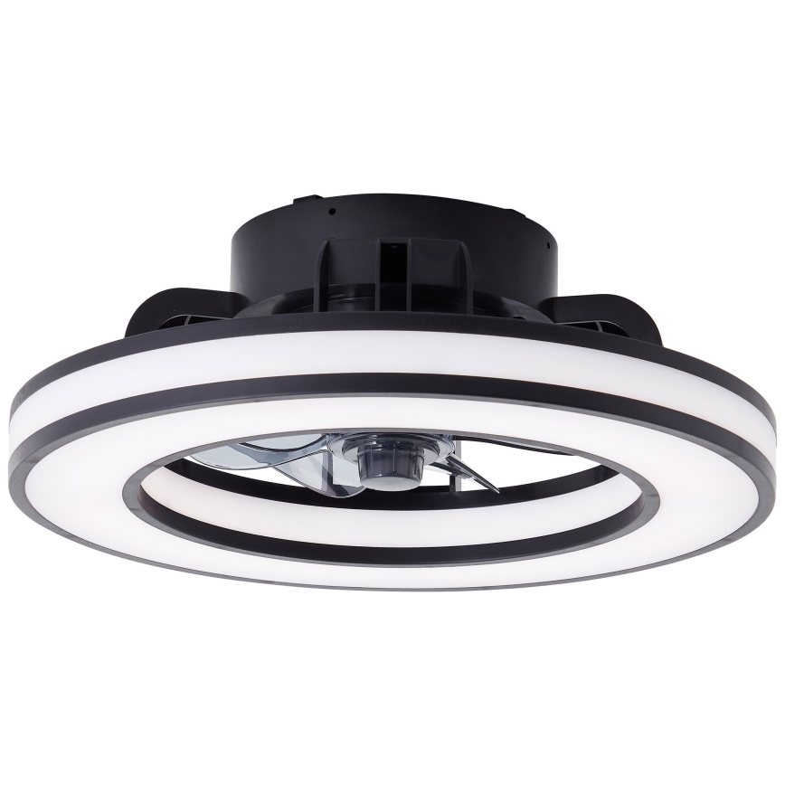 Brilliant - LED RGBW Hämardatav laeventilaator MONDELLO LED/26W/230V 2700-6500K d. 41 cm must + kaugjuhtimispult
