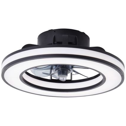Brilliant - LED RGBW Hämardatav laeventilaator MONDELLO LED/26W/230V 2700-6500K d. 41 cm must + kaugjuhtimispult
