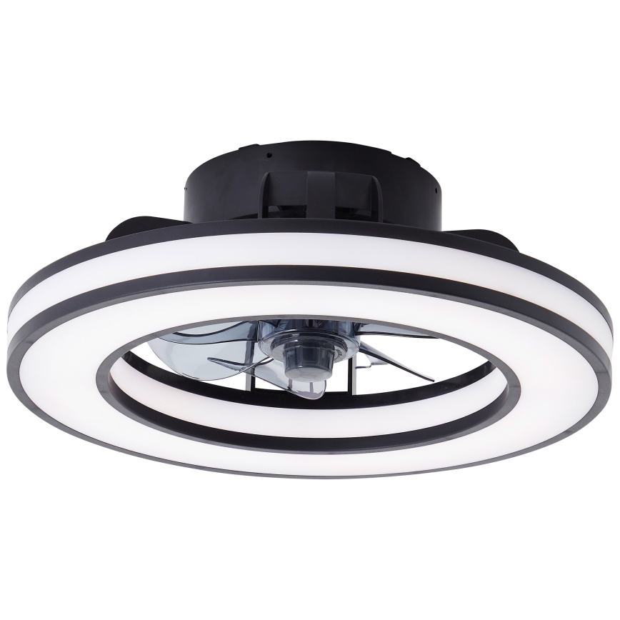 Brilliant - LED RGBW Hämardatav laeventilaator MONDELLO LED/26W/230V 2700-6500K d. 41 cm must + kaugjuhtimispult