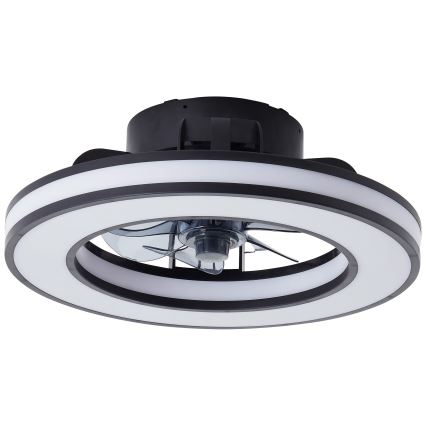 Brilliant - LED RGBW Hämardatav laeventilaator MONDELLO LED/26W/230V 2700-6500K d. 41 cm must + kaugjuhtimispult