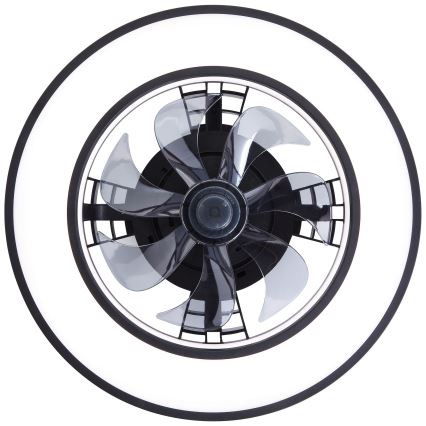 Brilliant - LED RGBW Hämardatav laeventilaator MONDELLO LED/26W/230V 2700-6500K d. 41 cm must + kaugjuhtimispult
