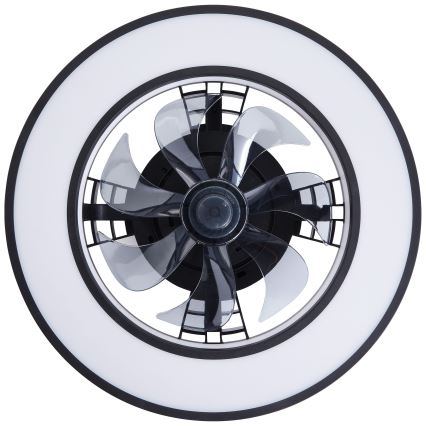 Brilliant - LED RGBW Hämardatav laeventilaator MONDELLO LED/26W/230V 2700-6500K d. 41 cm must + kaugjuhtimispult