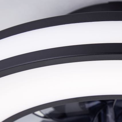 Brilliant - LED RGBW Hämardatav laeventilaator MONDELLO LED/26W/230V 2700-6500K d. 41 cm must + kaugjuhtimispult