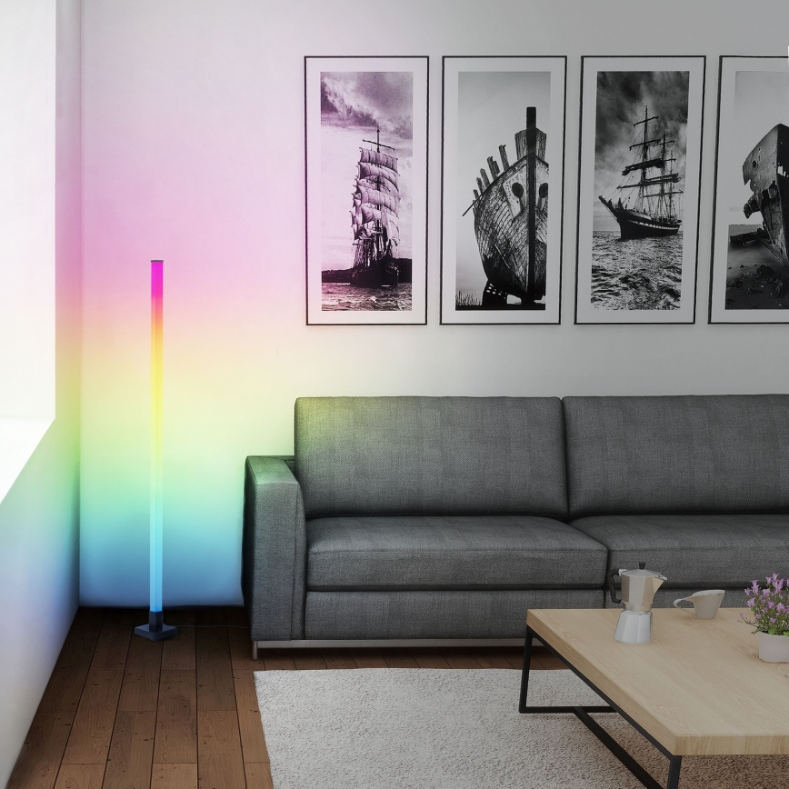Brilliant - LED RGBW Hämardatav põrandalamp NEELE LED/6,5W/230V must + kaugjuhtimispult