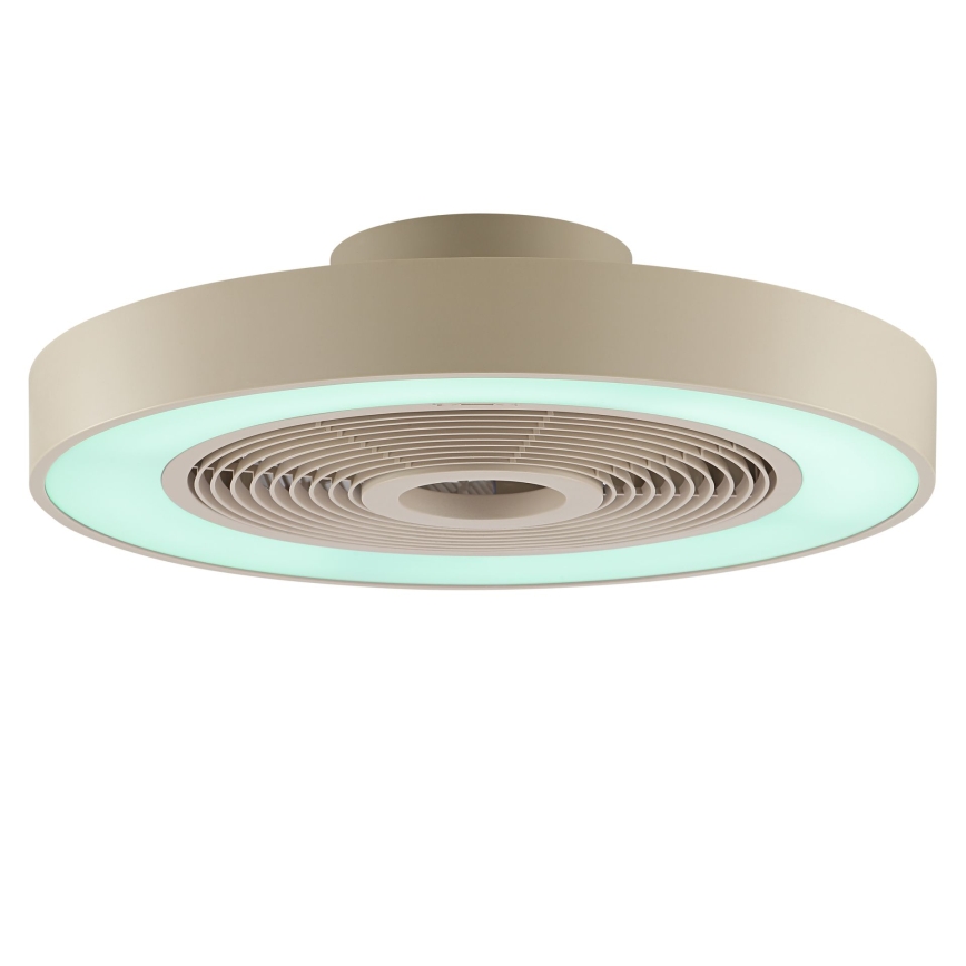 Brilliant - LED RGBW hämardatav laelamp ventilaatoriga CATANIA LED/37W/230V 2700-6500K läbimõõt 48,6 cm beež + kaugjuhtimispult