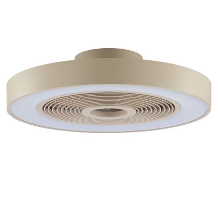Brilliant - LED RGBW hämardatav laelamp ventilaatoriga CATANIA LED/37W/230V 2700-6500K läbimõõt 48,6 cm beež + kaugjuhtimispult