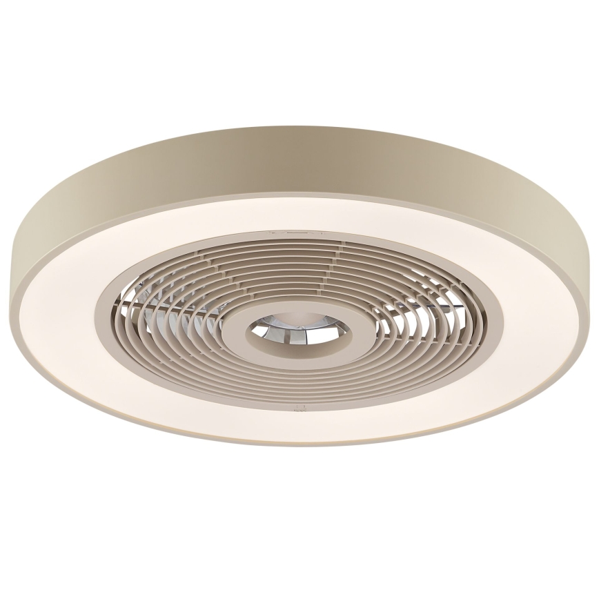 Brilliant - LED RGBW hämardatav laelamp ventilaatoriga CATANIA LED/37W/230V 2700-6500K läbimõõt 48,6 cm beež + kaugjuhtimispult