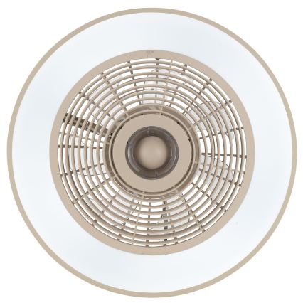Brilliant - LED RGBW hämardatav laelamp ventilaatoriga CATANIA LED/37W/230V 2700-6500K läbimõõt 48,6 cm beež + kaugjuhtimispult
