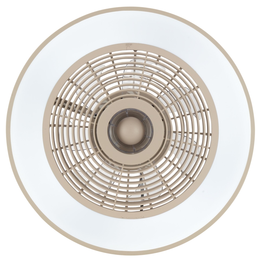 Brilliant - LED RGBW hämardatav laelamp ventilaatoriga CATANIA LED/37W/230V 2700-6500K läbimõõt 48,6 cm beež + kaugjuhtimispult