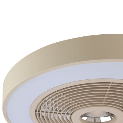 Brilliant - LED RGBW hämardatav laelamp ventilaatoriga CATANIA LED/37W/230V 2700-6500K läbimõõt 48,6 cm beež + kaugjuhtimispult